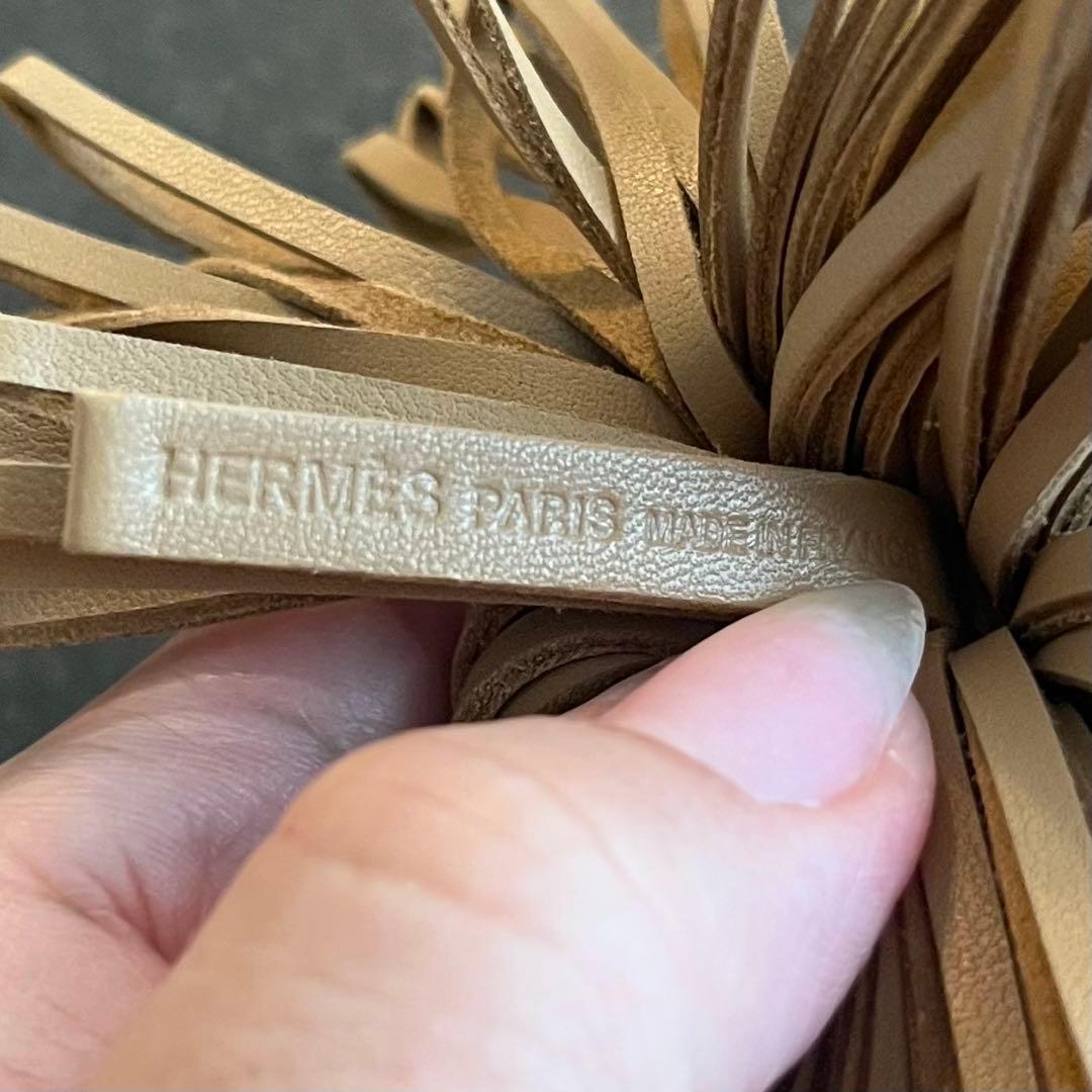 最終値下げ【美品】HERMES エルメスカルメンレザー　タッセル キーリング