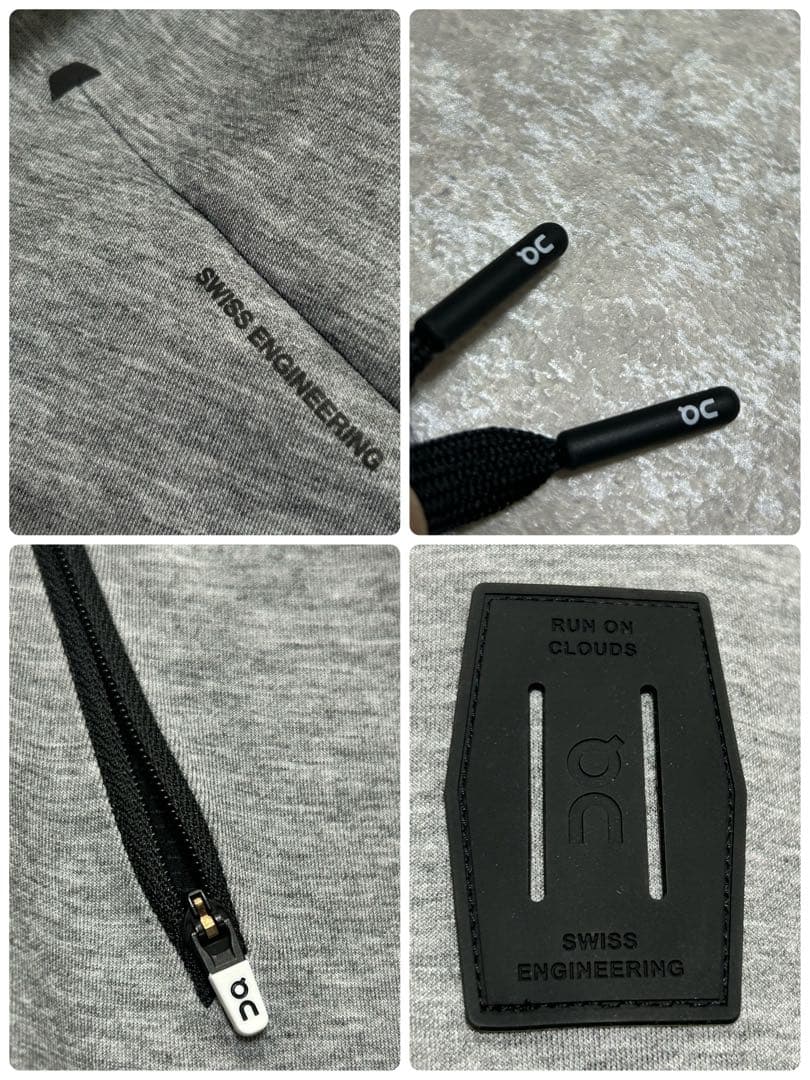 未使用級 on ジップフーディー　ジップパーカー 2XL グレー メンズ