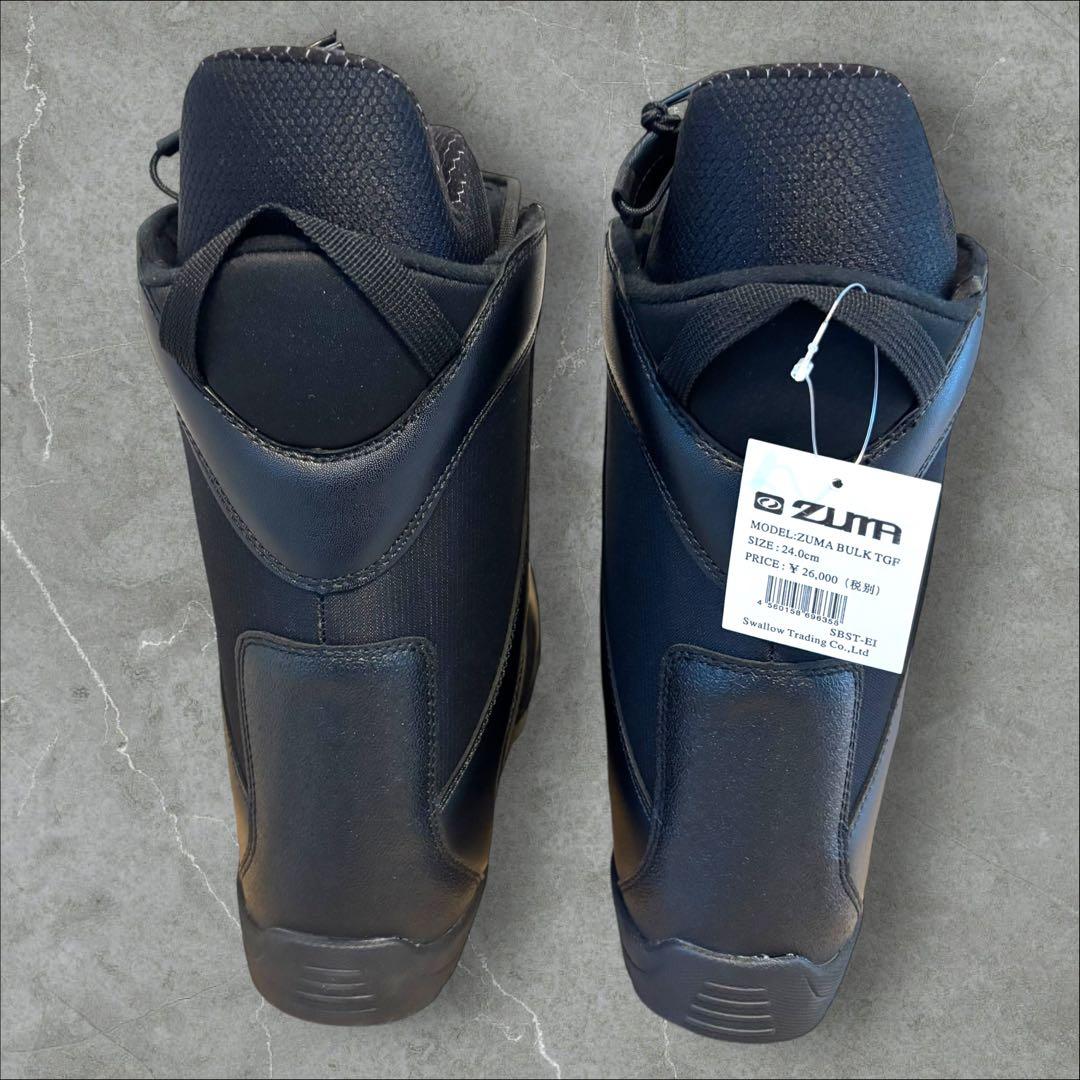 【新品•未使用】ZUMA スノーボードブーツ ブラック　24.0cm