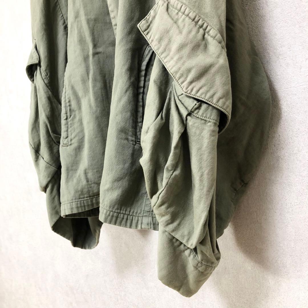 LIMI feu リミフゥ ミリタリーコート カーキ