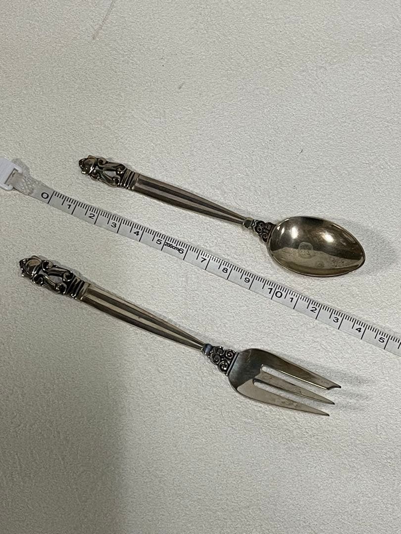 f13  ジョージジェンセン銀スプーンフォークset