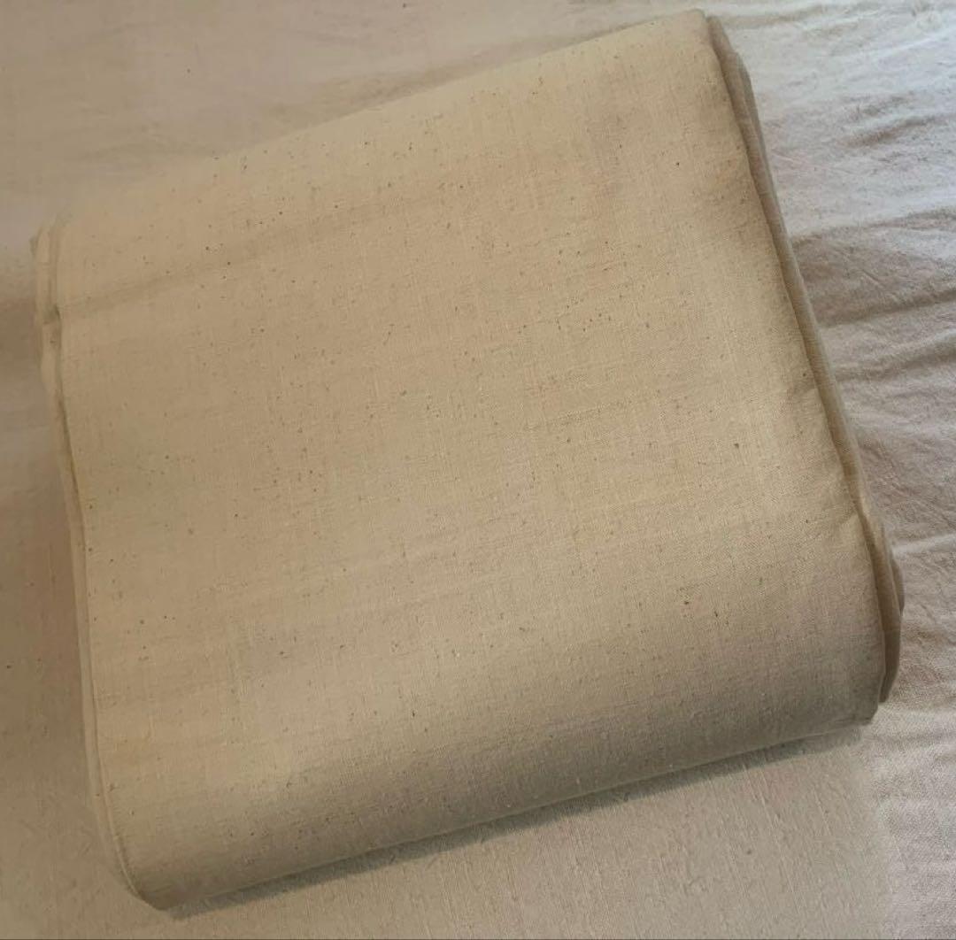 希少 フランスアンティーク 未漂白リネン 大判 一枚布3.2x2.2m