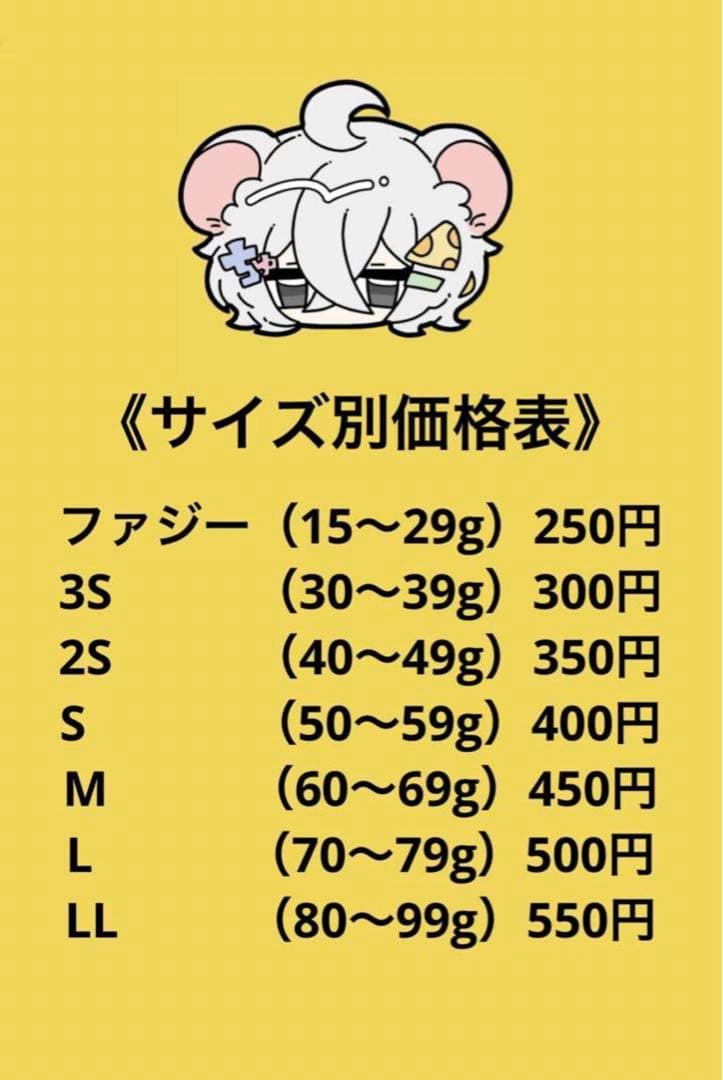 ✨冷凍ヤワゲネズミ✨お好きなサイズでご注文できます！
