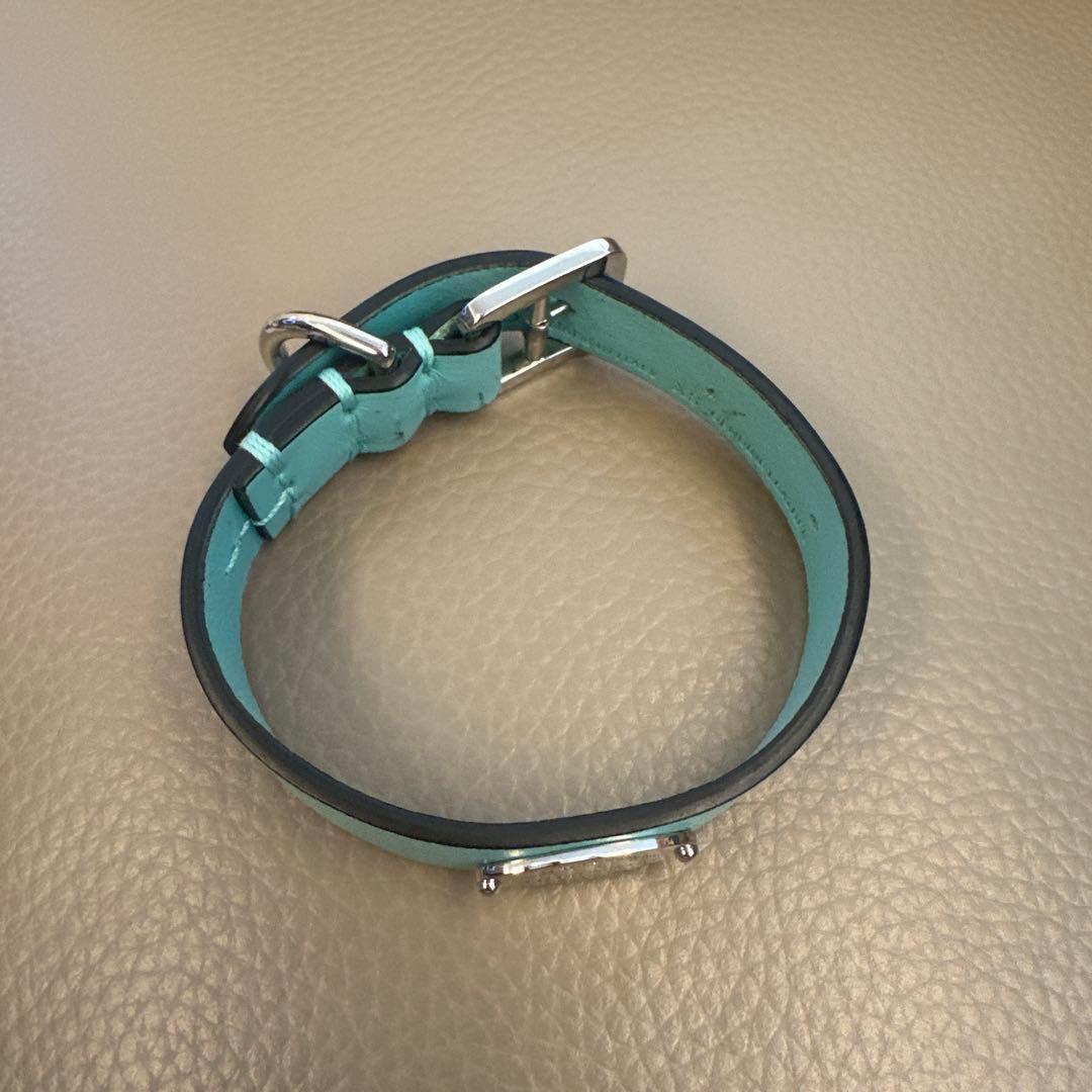 Tiffany & Co. ターコイズブルー レザー首輪