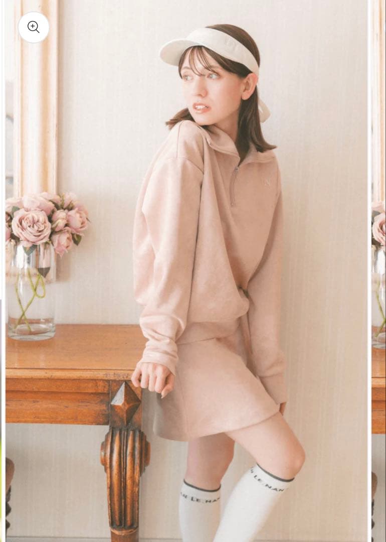 ゴルフウェア Mochi suède pink