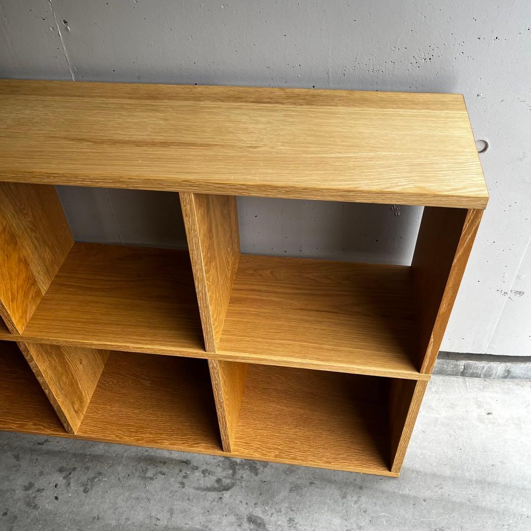 Hawk★無印スタッキングシェルフセット・５段×３列オーク材 チェスト他付