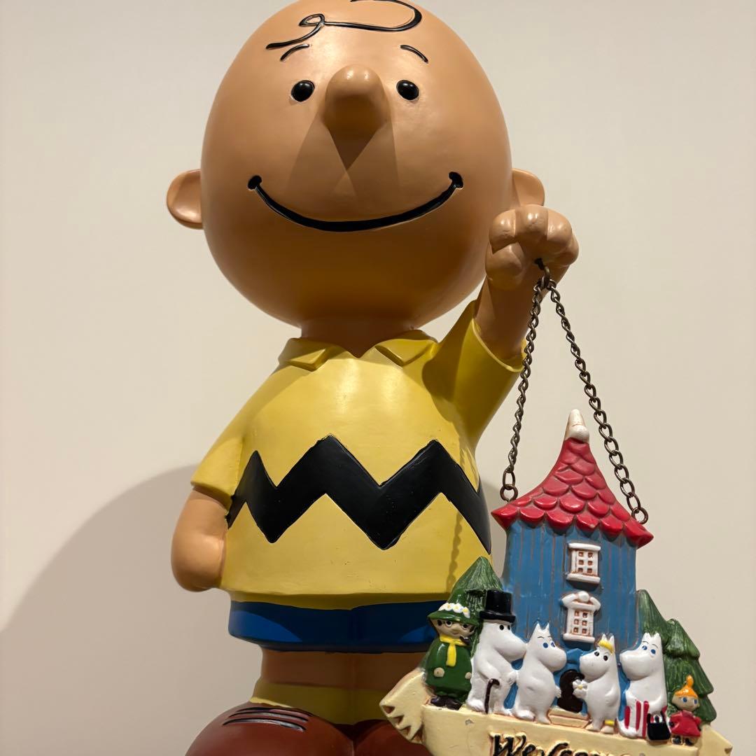 PEANUTS チャーリー・ブラウン 置物 ガーデンオブジェ
