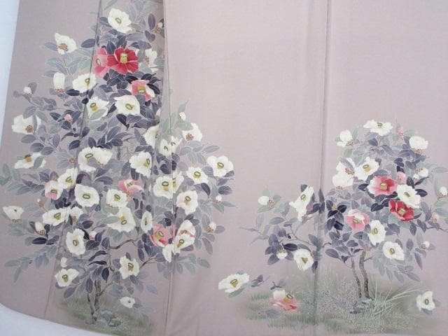 着用少ない！友禅＊カメリア＊優美＊絵羽＊訪問着＊トールサイズ＊１６９ｃｍ＊裄６７