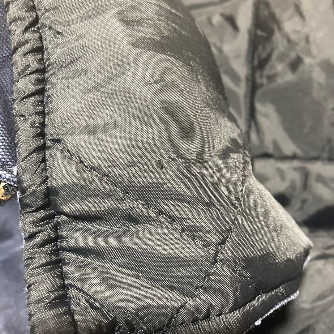 CARHARTT ダックベスト 紺 XL フェード カーハート USA製 腰ゴム