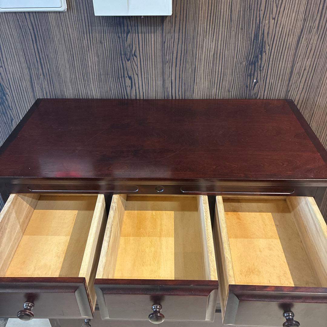 神居民芸 整理箪笥 樺材 無垢材 民芸家具 3段7引き出し 収納チェスト　北海道