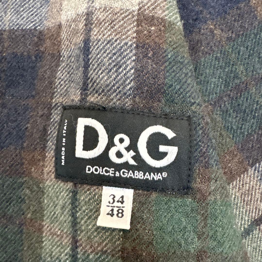 D&G チェック柄 ベスト