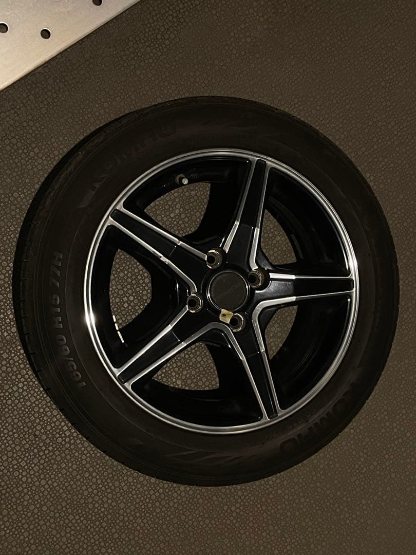 5スポークホイールセット 165/60R15