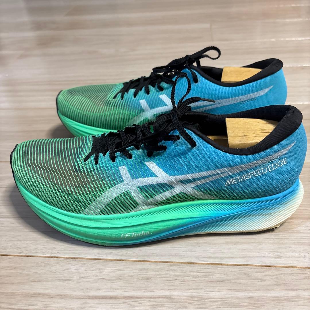 ASICS メタスピードエッジプラス　青緑　28cm