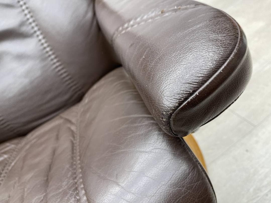 EKORNES ストレスレスチェア 本革 オットマン リクライニングソファ