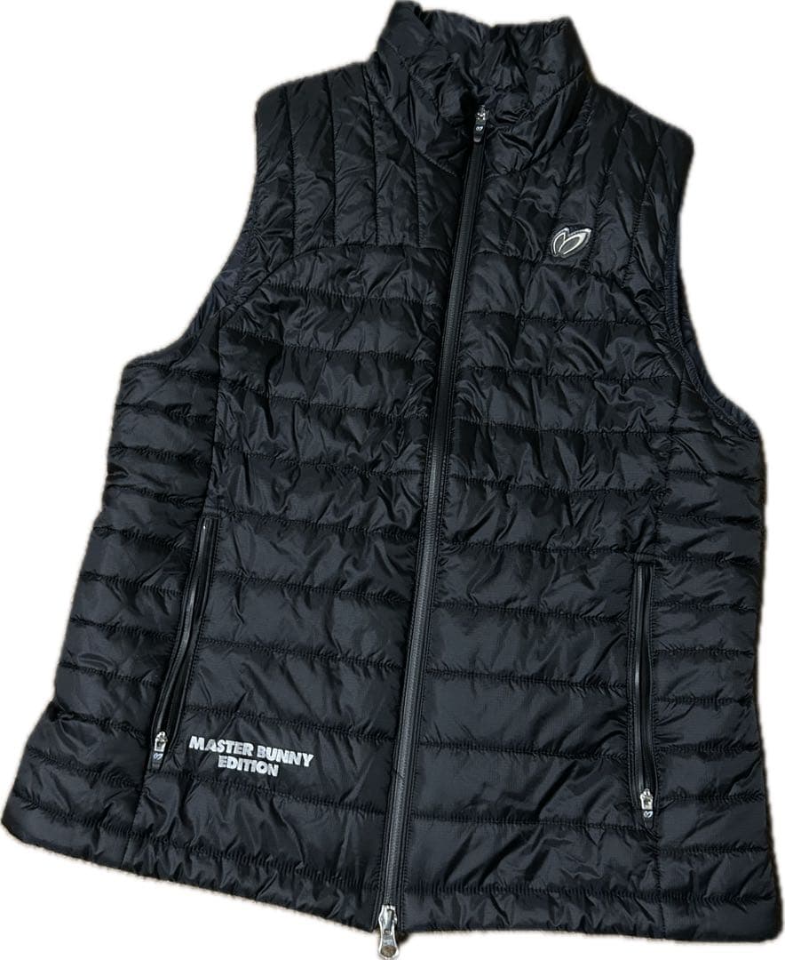 美品✨マスターバニー フルジップ　中綿ベスト　ブラック　レディース1 M