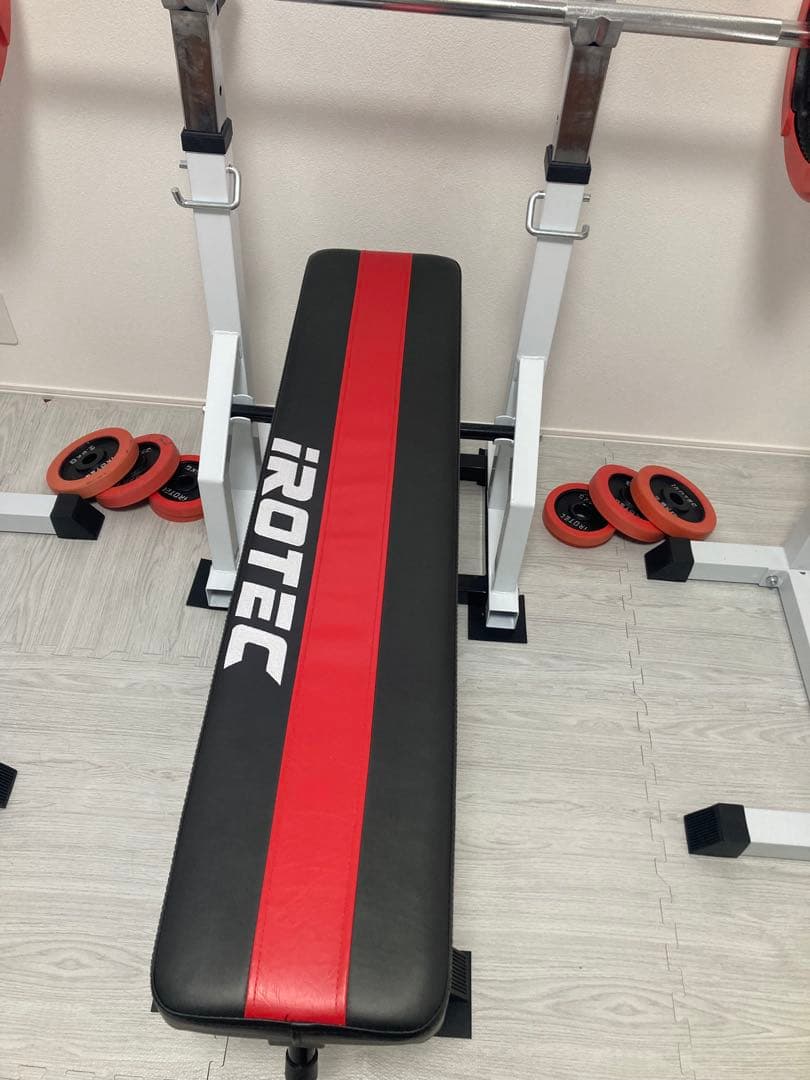 ベンチプレスセット セーフティバー付き 65kg 別ダンベル10kg