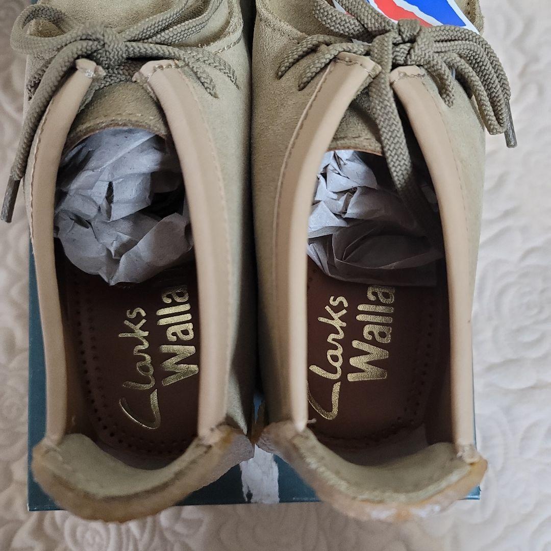 未使用タグ付きクラークスレッドランドClarksワラビースエード8M26.0CM