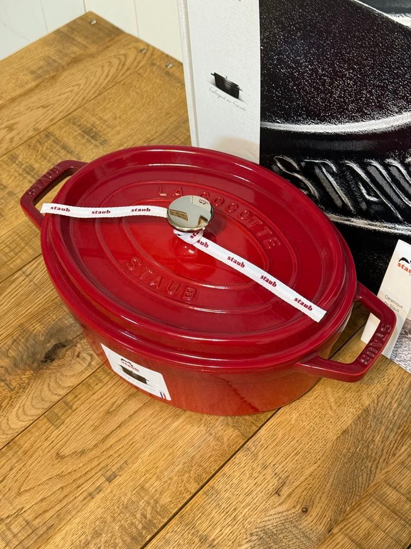 新品 ストウブ ピコ・ココット オーバル 27cm チェリー 40509-846