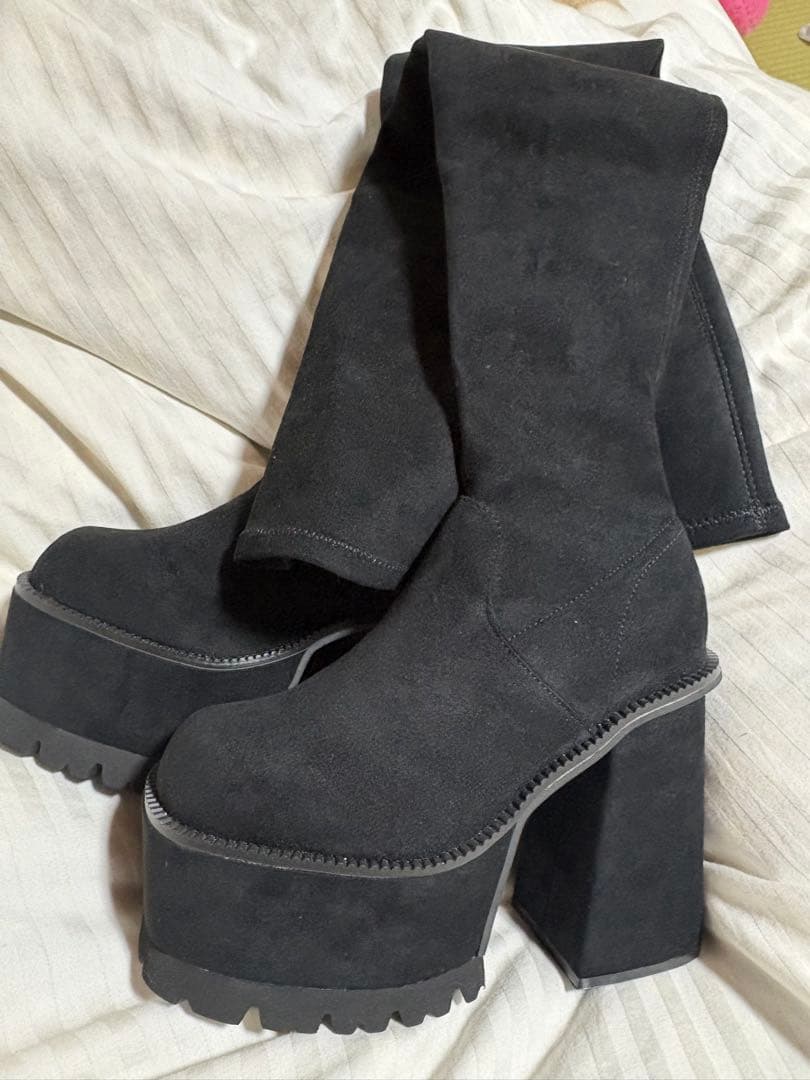 EMODA　スクエアフィットロングブーツ　small