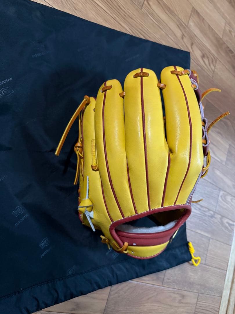 プロステイタス 今宮健太モデル 軟式グローブ 赤黄色