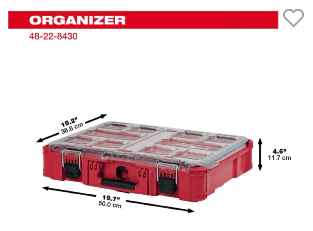 tatu5131様　ミルウォーキー　パックアウト オーガナイザー Mサイズ