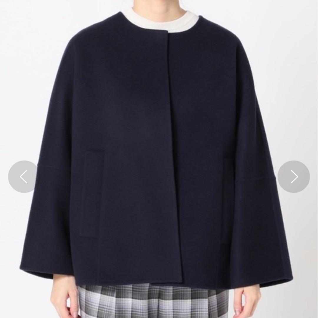 IENA 21AW SUPER160 ダブルフェイスショートコート 38