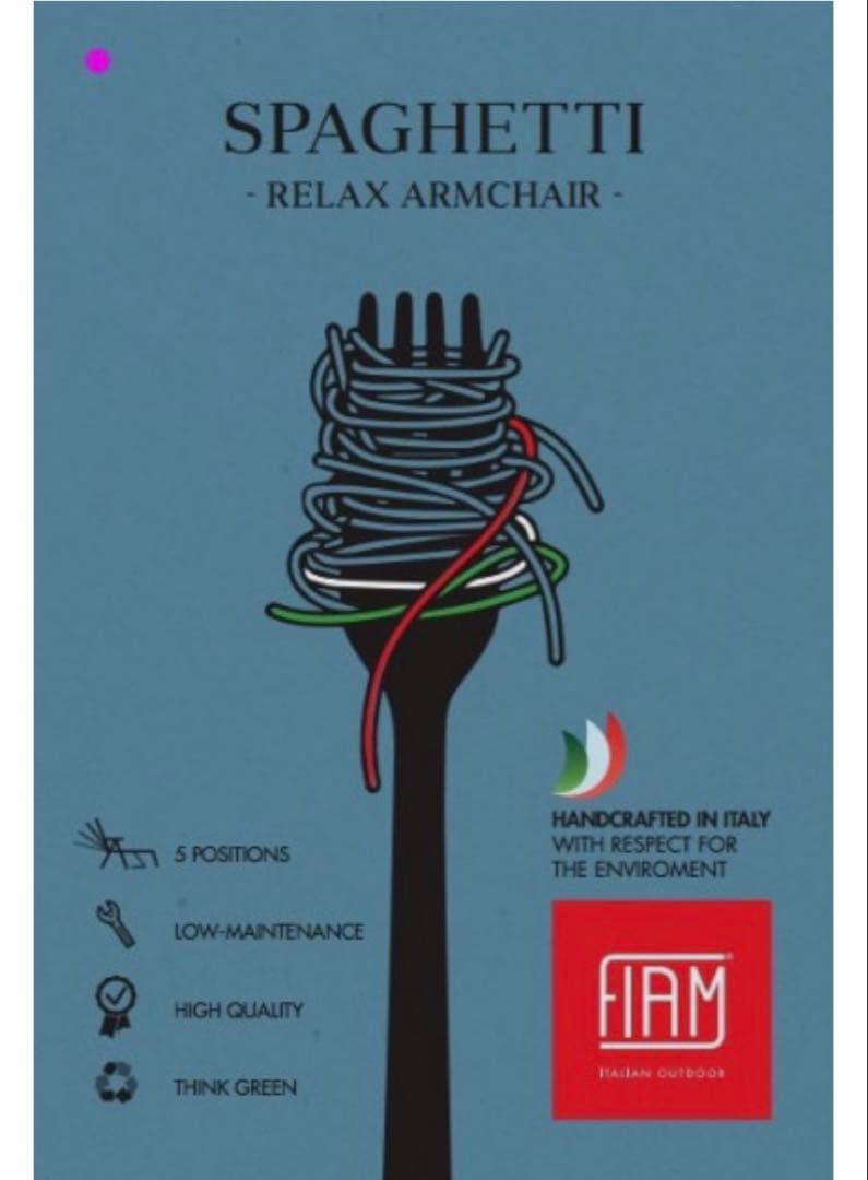 【イタリア製/美品】FIAM フィアム スパゲッティチェア サウナチェア