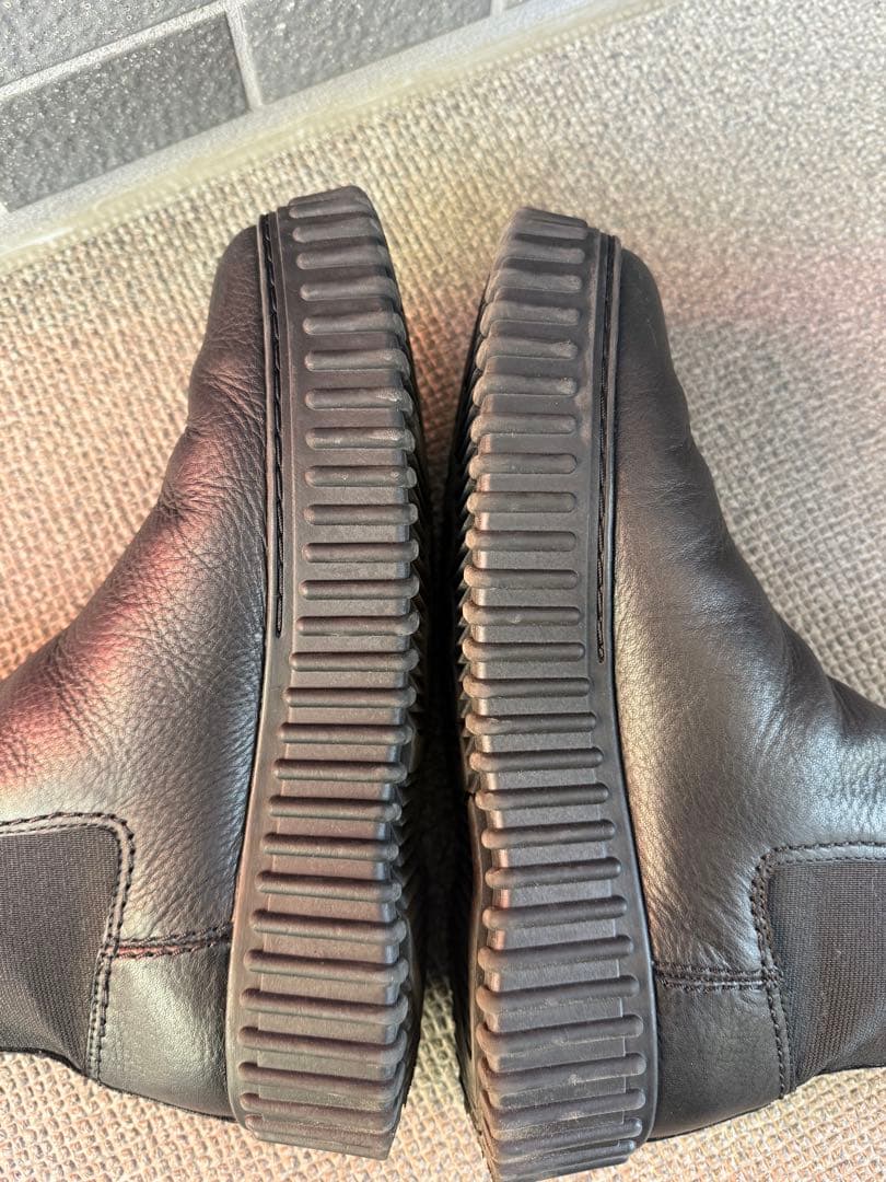 美品 クラークス サイドゴアブーツ トーヒルメープル　厚底　黒