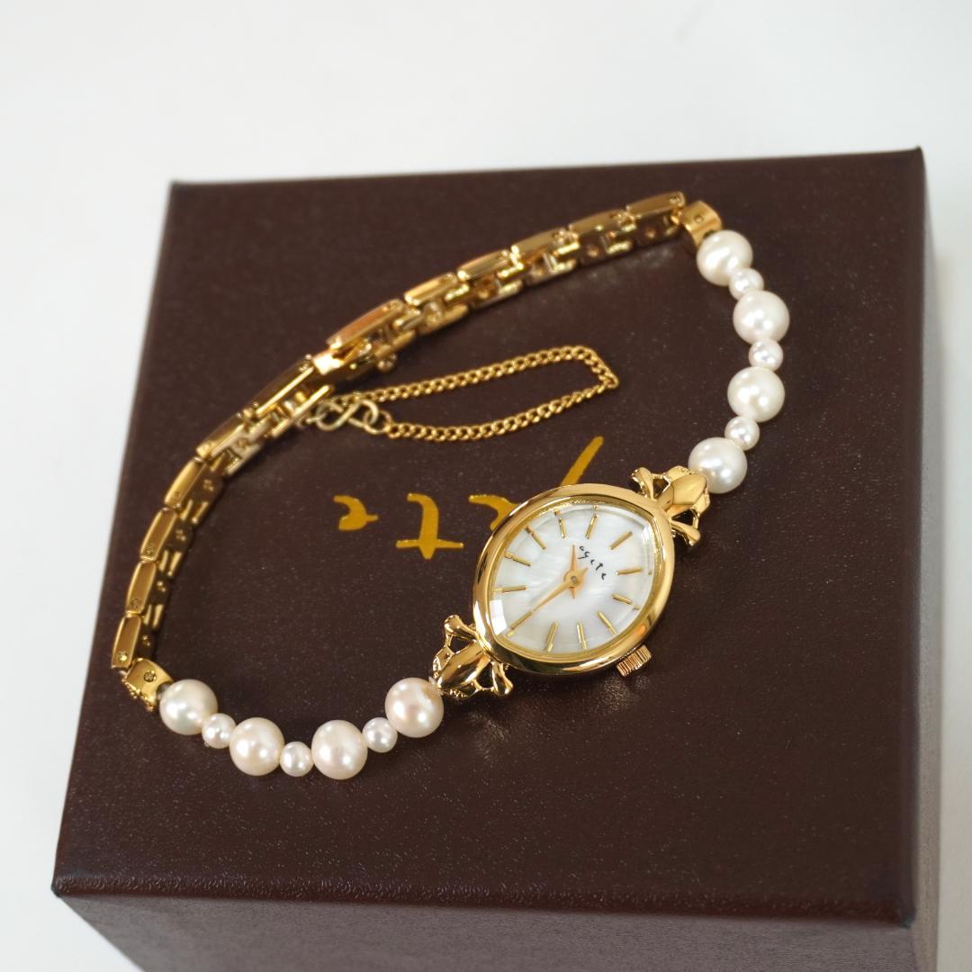 ◆◇agete◇◆ アガット　　腕時計　　パール　　シェル文字盤