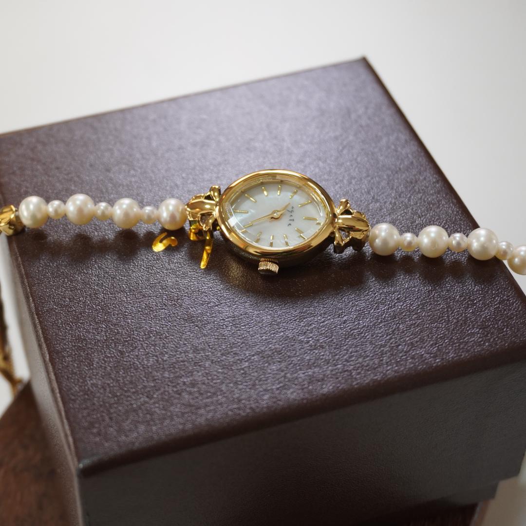 ◆◇agete◇◆ アガット　　腕時計　　パール　　シェル文字盤