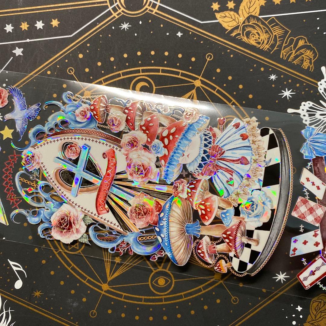 【9221】海外　中古巻　貝殻光マスキングテープ　アイリス　童話世界　残量多め