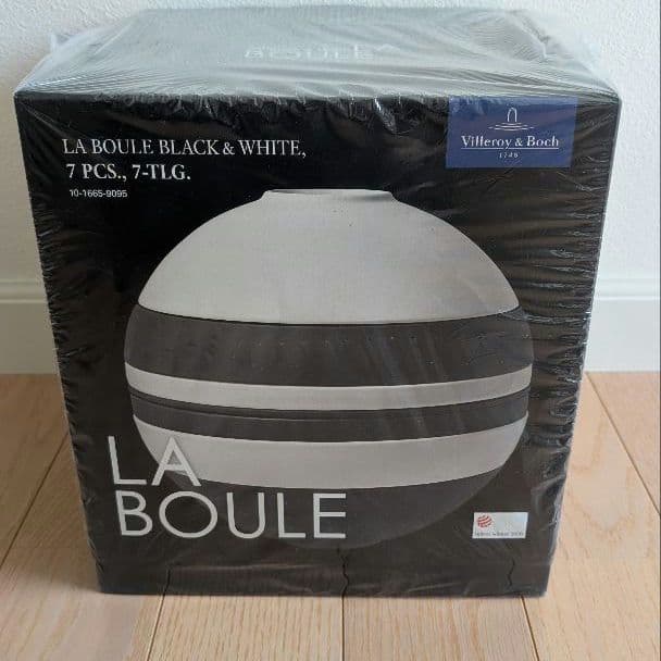 値下げ中！ビレロイ&ボッホ　LA BOULE ブラック＆ホワイト 7ピースセット