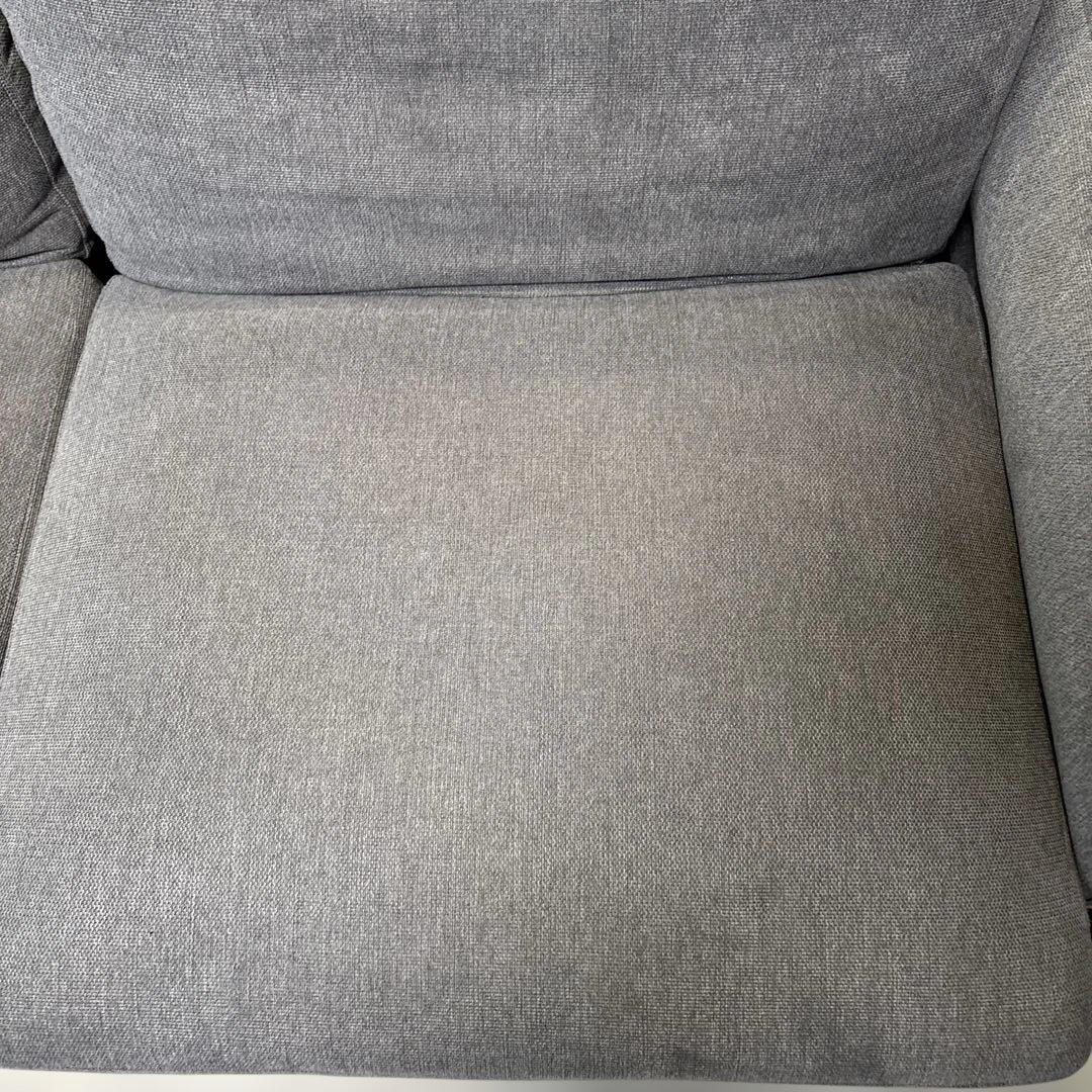 2人掛けソファ グレー 椅子 家具 送料込み