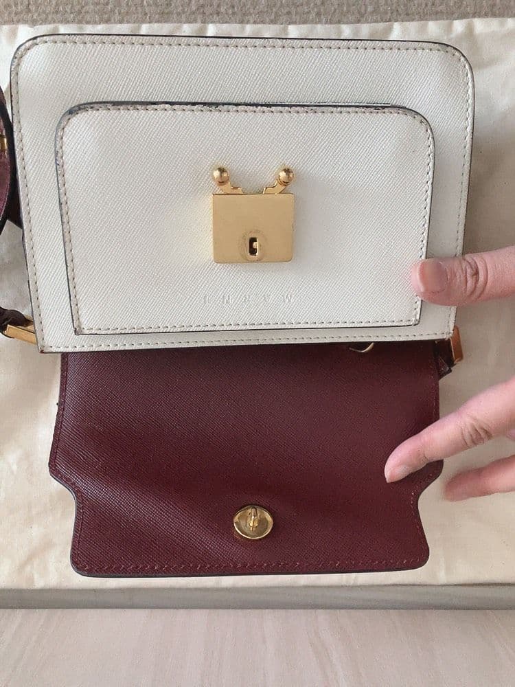 MARNI　マルニ　TRUNK BAGトランクミニ　レザー　ショルダーバッグ