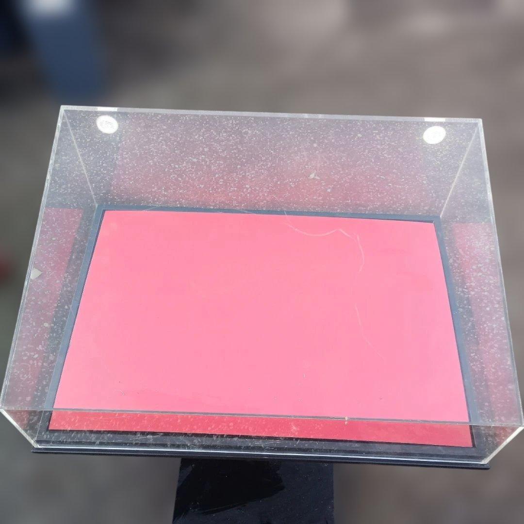 5733）サンプルケーススタンド　アクリルカバー付きシューケース