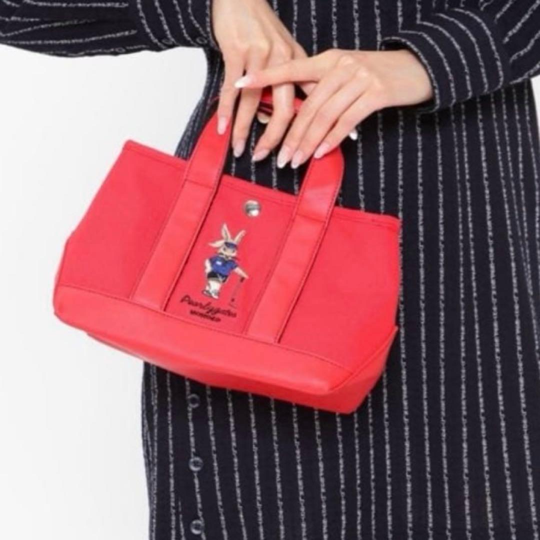 新品 PEARLY GATES GOLFカートバッグ ラビット刺繍　赤色