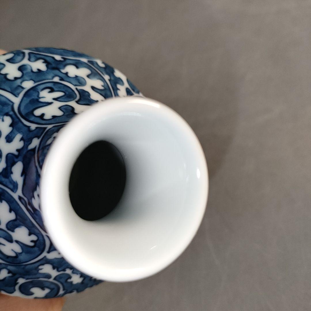 A1349-6/有田焼/源右衛門窯/染付唐草文だし入/共箱/和食器/懐石道具/