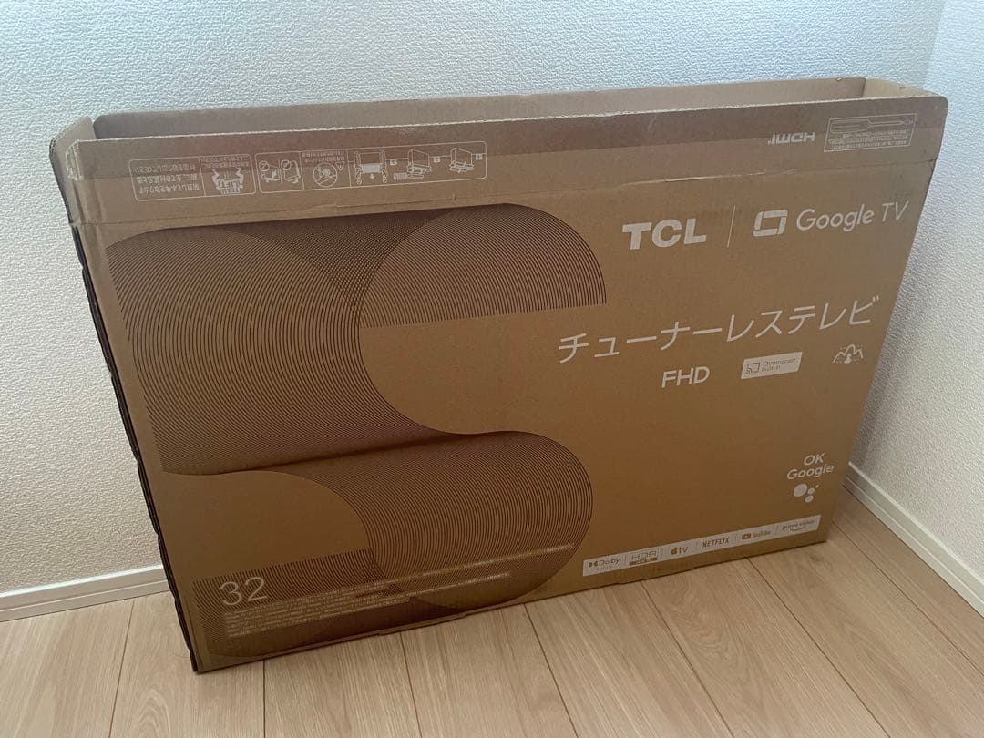 TCL 32インチ チューナーレス テレビ 32S54J 【使用期間:1年未満】