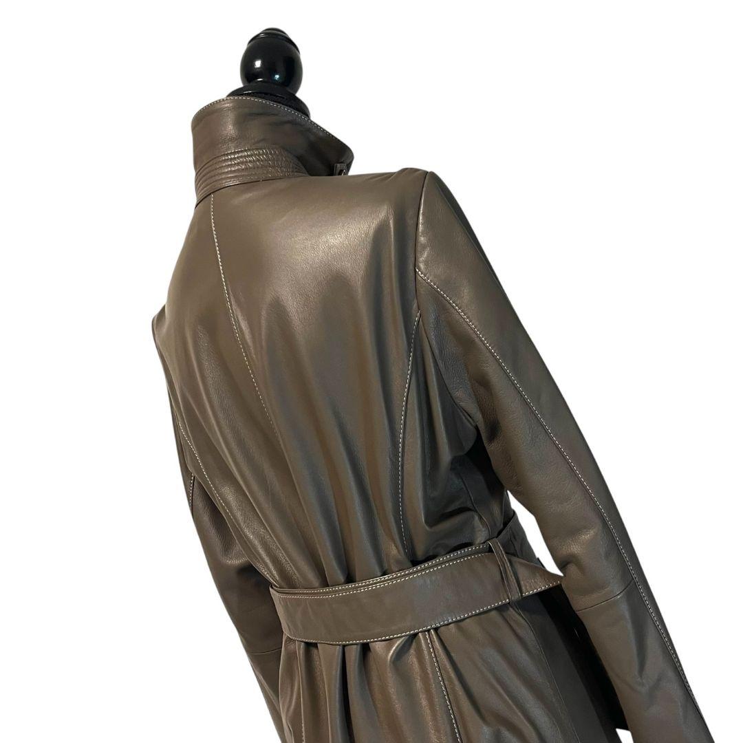 【大きいサイズ】【羊革】【46】23区 レザーコート レディース