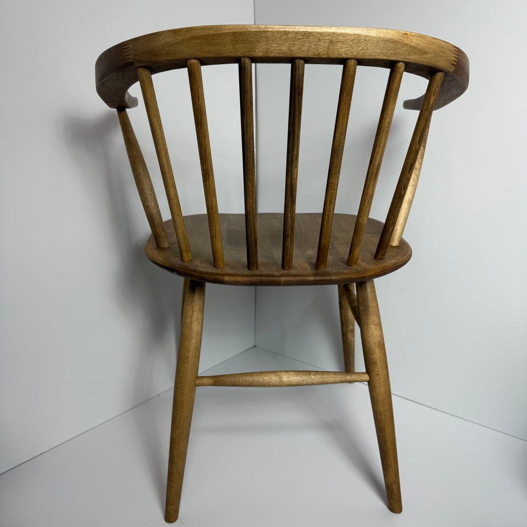 美品　関家具　ロメリア ダイニングチェア（ナチュラル） アームチェア