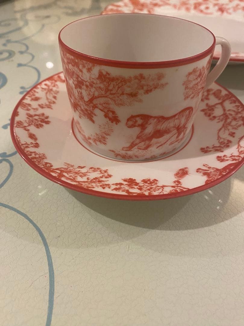 【Dior】磁器 カップ&ソーサー、ディナープレート 27cm 3点セット