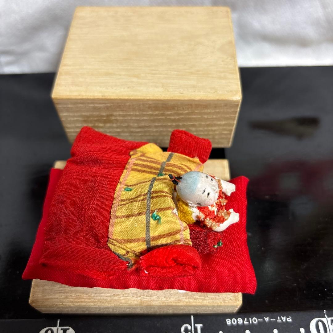 アンティーク、はいはい人形、童子こま犬、達磨ガラスケース大正昭和初期まとめて