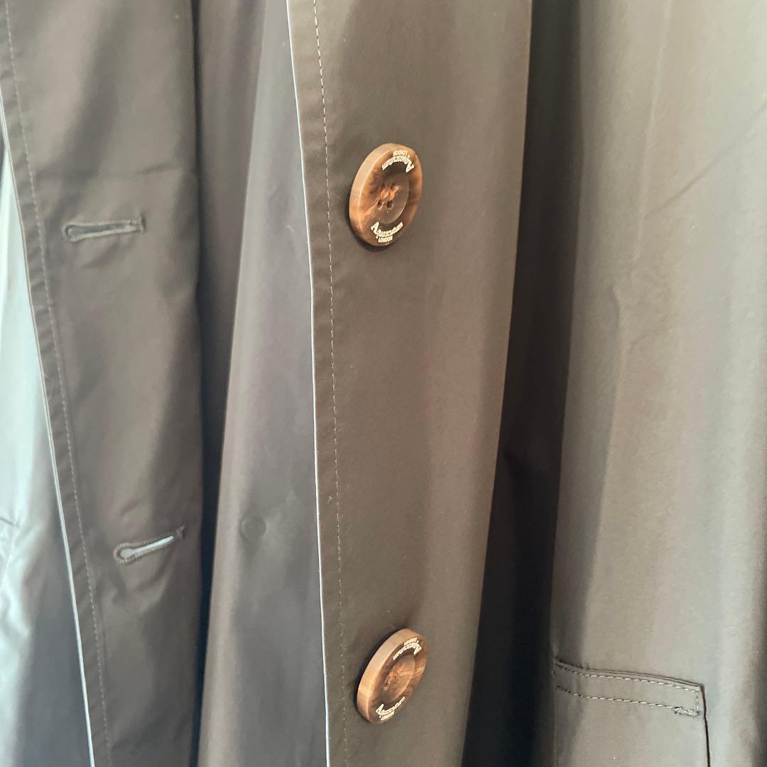 Aquascutum レディースダークグリーン レインコートM