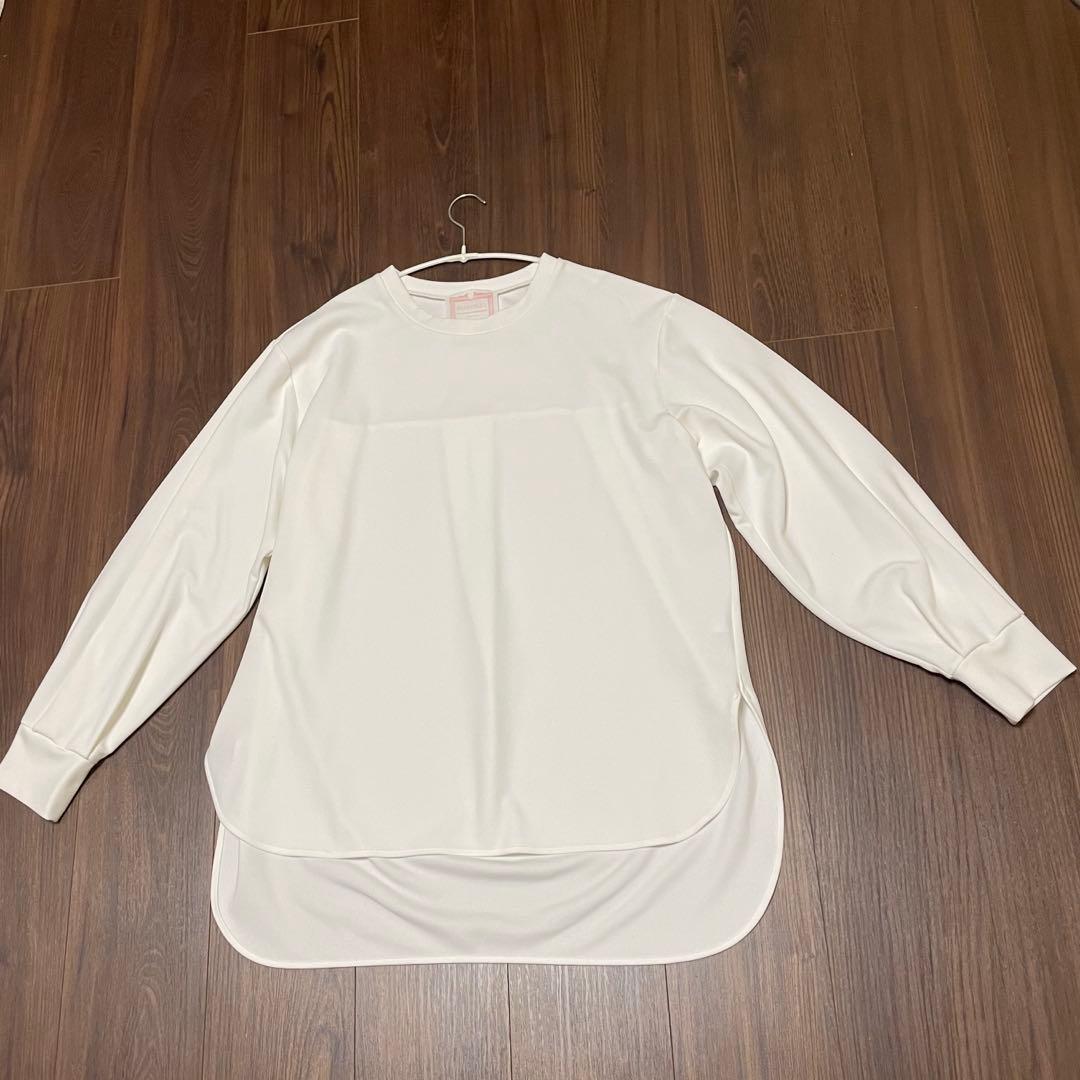 美品★ BEARDSLEY ビアズリー Tブラウス ホワイト