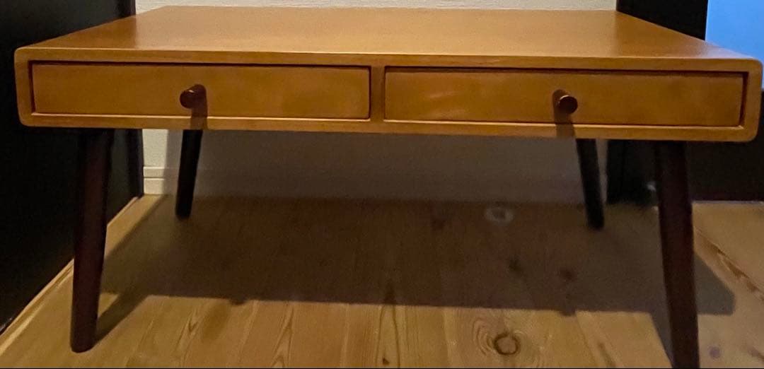 送料込　美品　天然木　弘益　センターテーブル　サイドテーブル　ローテーブル　北欧