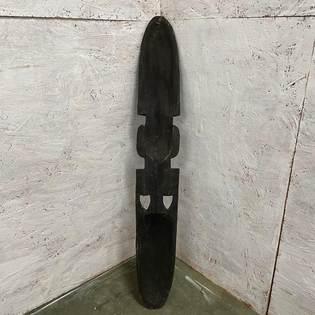 木彫り 飾り お面 アンティーク オブジェ アジアン家具 壁飾り Y0379