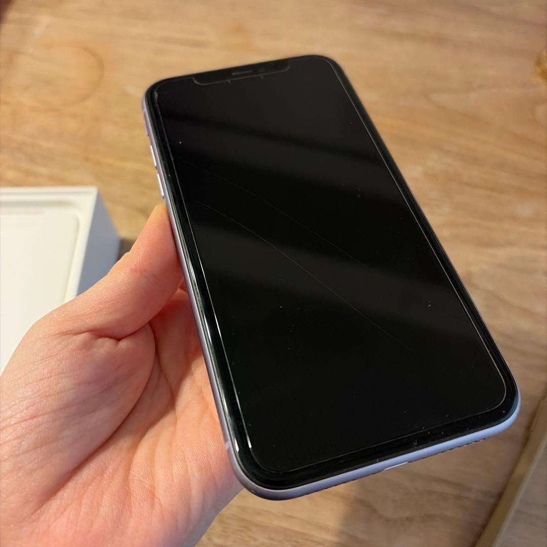 iPhone11 本体 64GB パープル SIMフリー 動作確認済