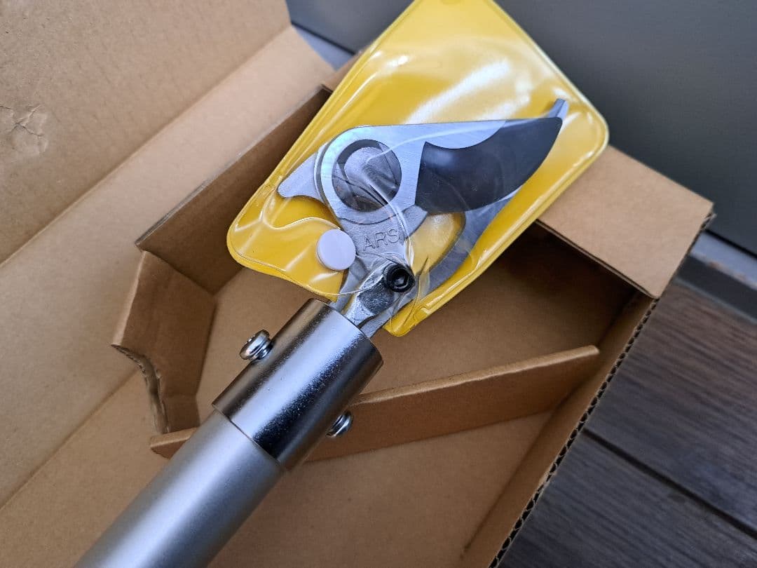 ARS アルス 電動パイプ回転式高枝鋏 スゴタカ 1.7m 電動鋏 新品未使用