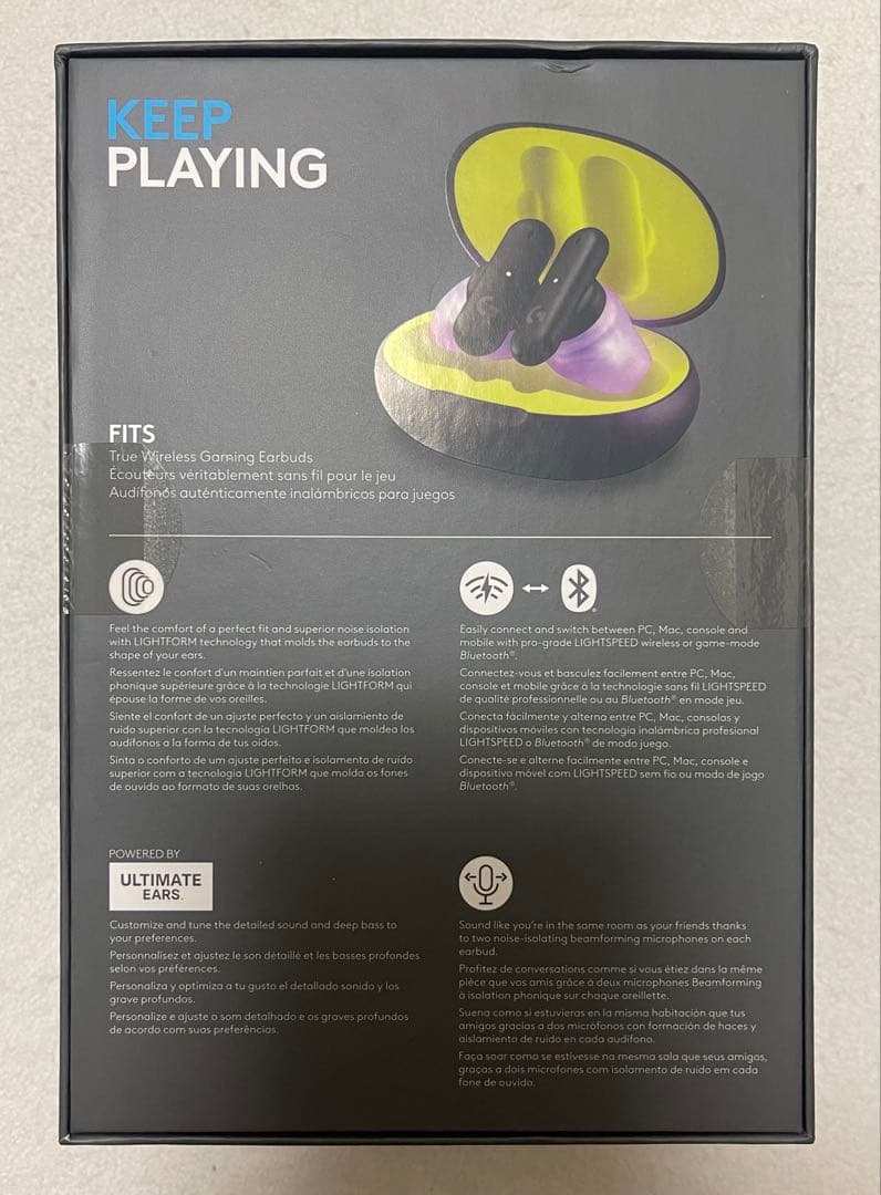 【新品・未開封】Logitech FITS ワイヤレス ゲーミング イヤホン