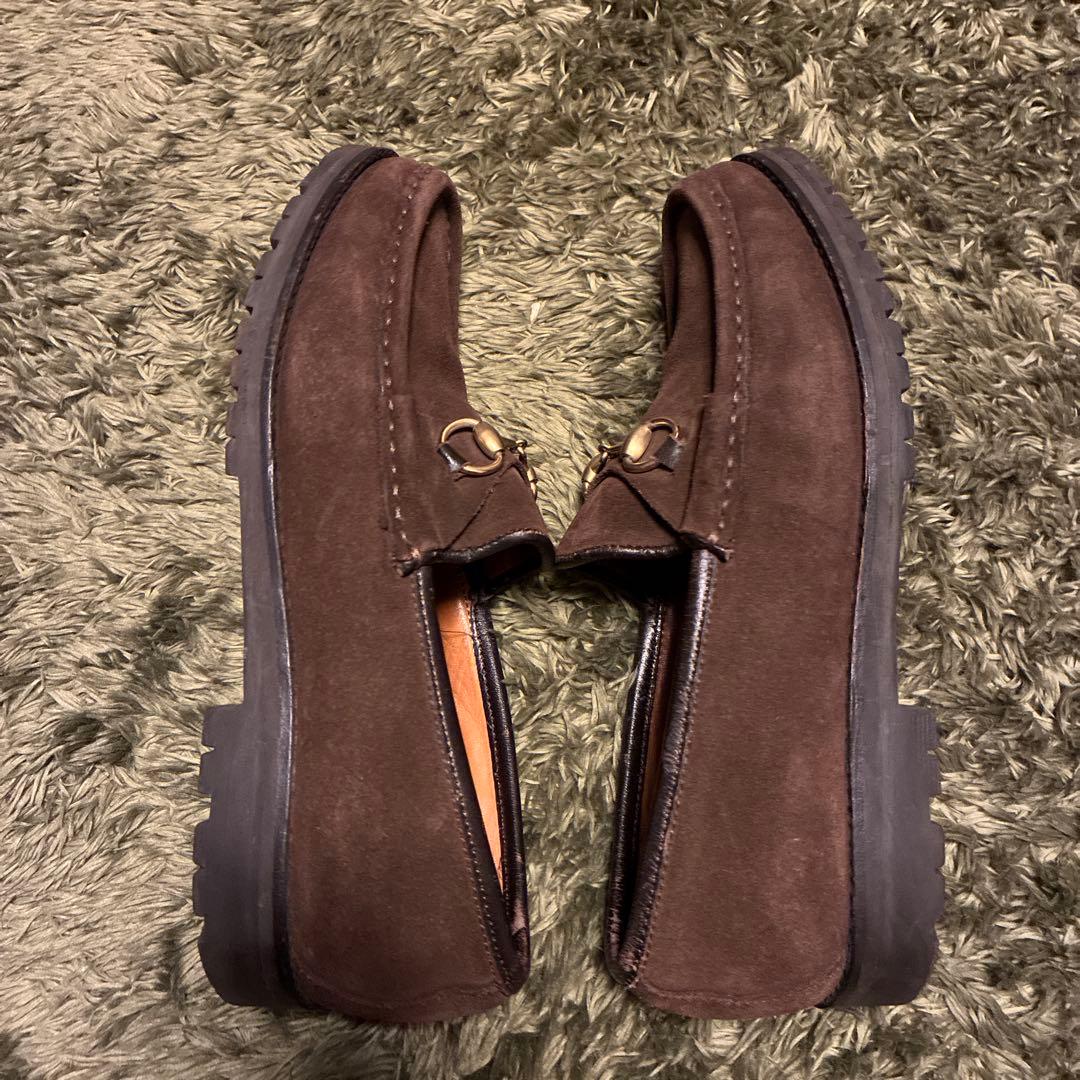 本日限定✨GUCCI グッチ ホースビット スウェード ローファー 23.5